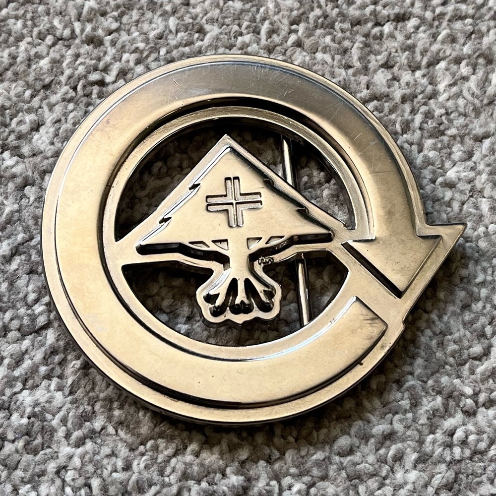 Vintage LRG Lifted Research Group Silver Belt Buckle EUC Y2K Style